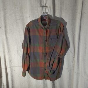 Clear Water Outfitters Men's Size Large Corduroy Plaid Long Sleeve Shirt